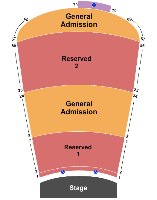 Red Rocks Amphitheatre Red Rocks Seating Chart